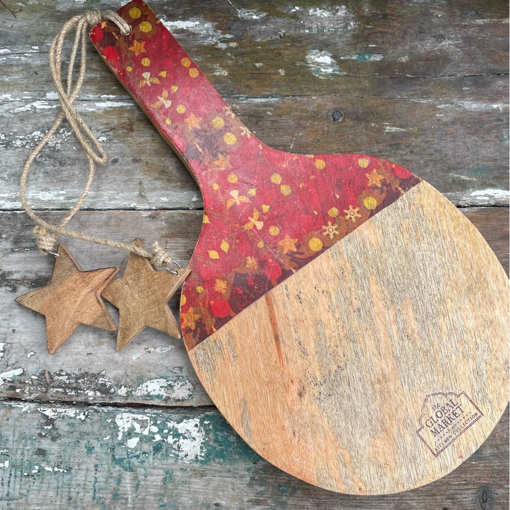 The global market wooden cutting board rustic Farmhouse